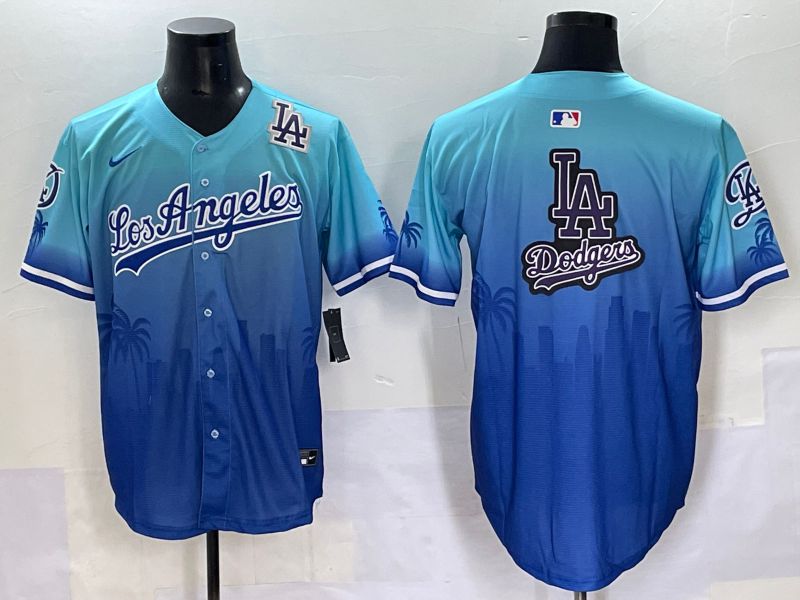 Men 2025 Los Angeles Dodgers Blank Blue Game Nike MLB Jersey style 62621